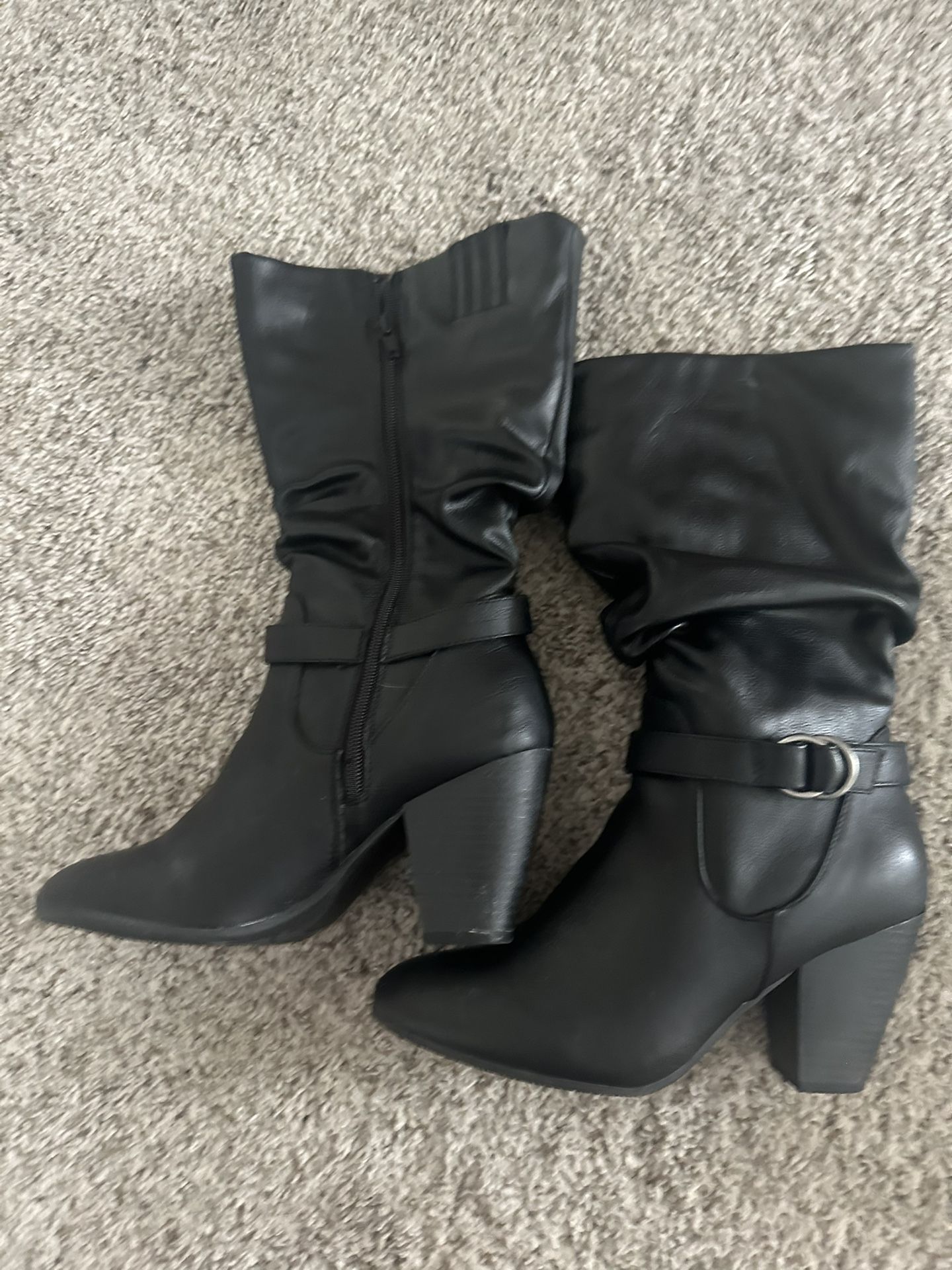 WOMENS CROFT & BARROW CALF BOOT SIZE 9