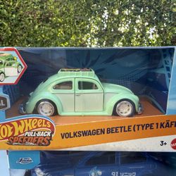 HotWheels Pull-Back SpeedersVolkswagen Beetle( Type1 Later) 1.43 Scale