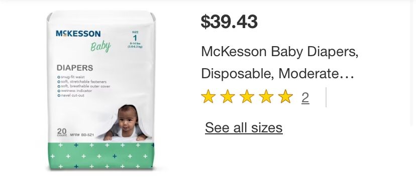 Size 1 Diapers 