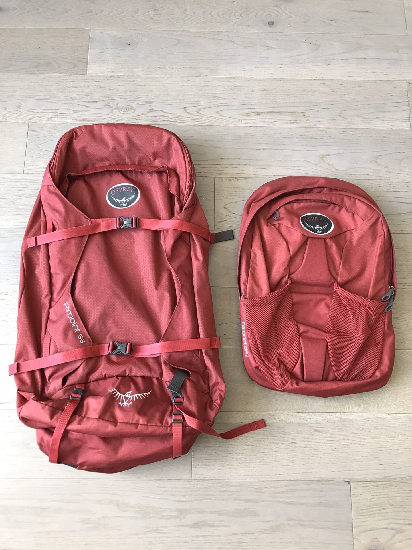 Osprey Farpoint Travel Pack 55L Jasper Red Medium Large