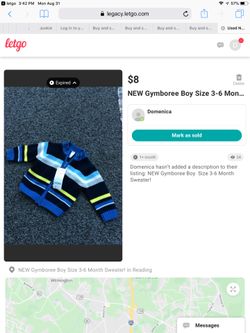 New Gymboree Boys 3-6 Months Sweater