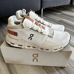 Men's ON Cloud Cloudnova 2.0 Running Shoes - Ivory Sandstone - Size 11