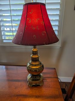 25" Brass Lamp