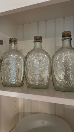 Bicentennial Last Flasks With Metal Cap.