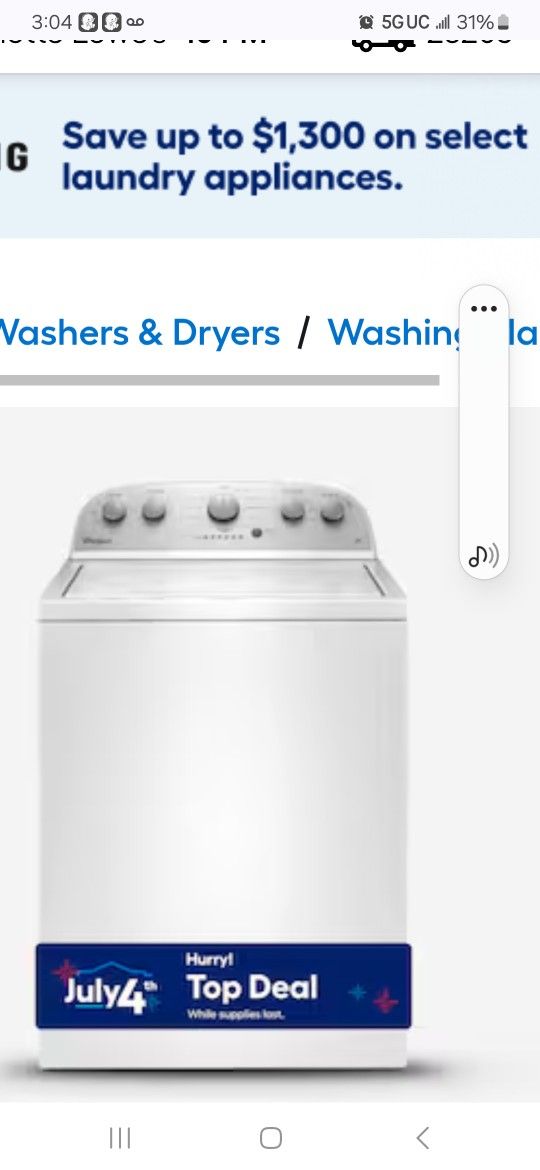 Washer For Sale NEED Gone ASAP