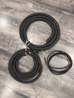 13 Ft Mini Split Line Set 3/8” x 3/8” With Communication Wire HVAC Refrigeration cooper pipe Lines