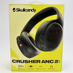 Skullcandy Crusher ANC2 XT  Over-Ear Headphones Black 50Hrs Battery Bass Sealed