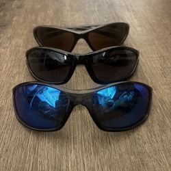 Stylish Black, Blue, And Brown Sunglasses- Unisex 