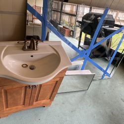 Free Bathroom Vanity and Mirror