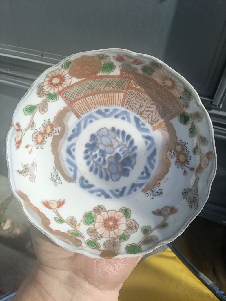 Two Japanese Plates Saucer Size