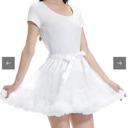 New White Tutu Skirt 