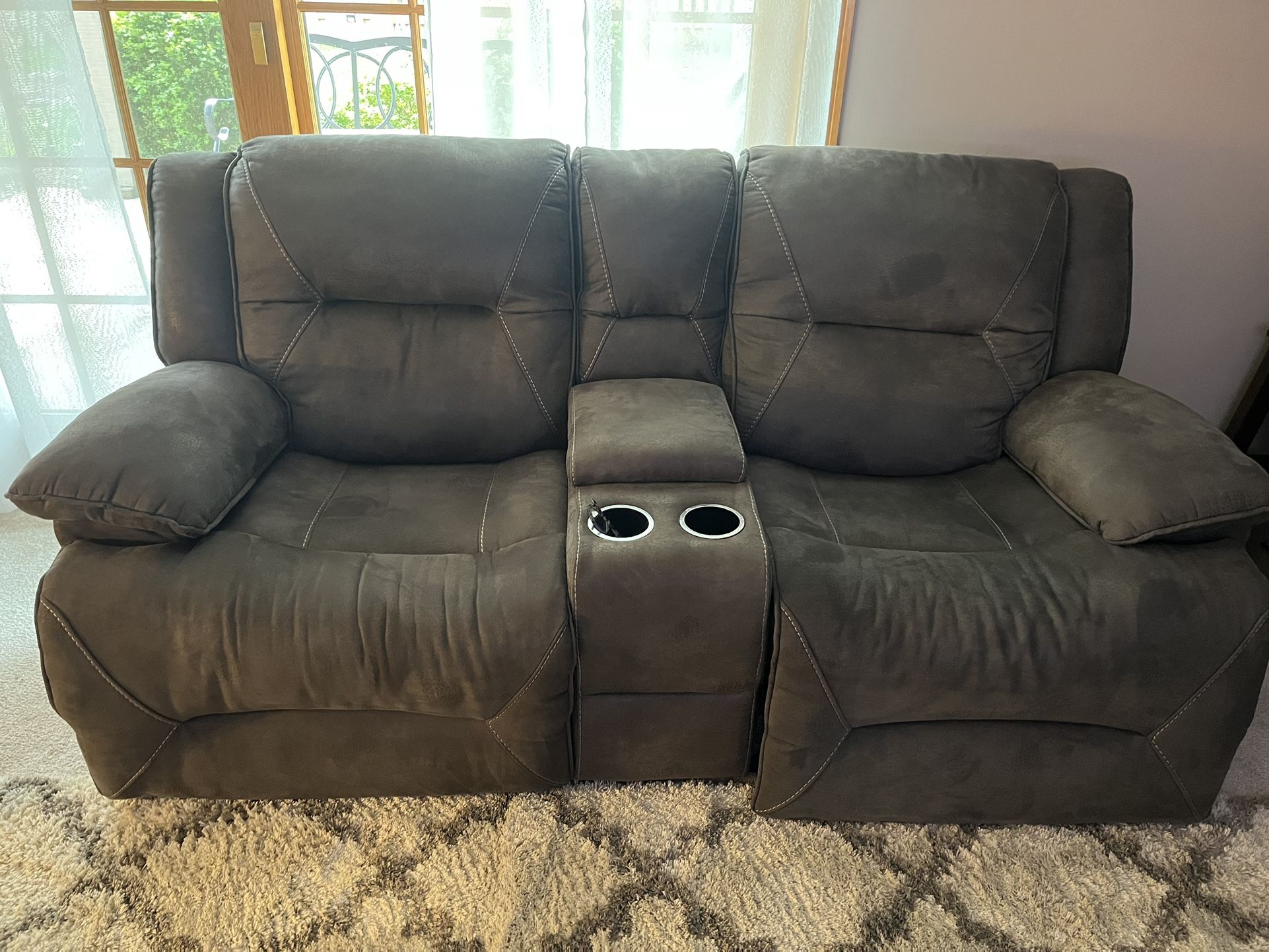 Reclining sofa and chair
