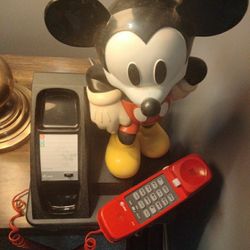 Vintage Mickey Mouse Phone Works