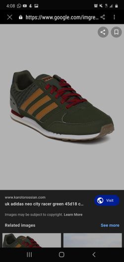 mens adidas neo city racer sneaker green Size 9