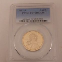 2002 S Sacagawea Dollar Coin Proof 70 DCAM