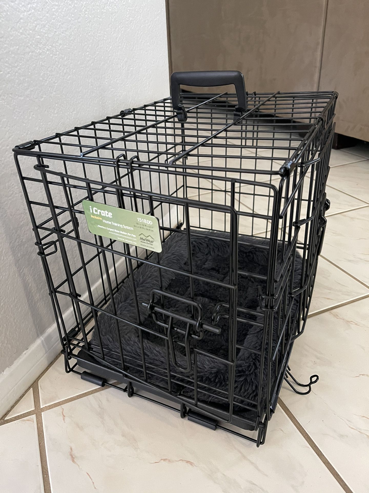 Dog Training crate with crate bed