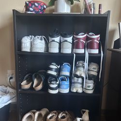 Dark Brown Shoe Shelf