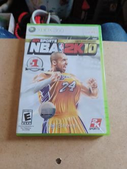 NBA 2K 10 Xbox 360 With Kobe Bryant Game