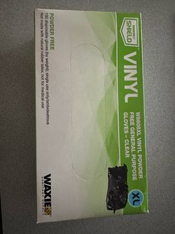 Waxie Shield Vinyl Free General Purpose Gloves- Clear different sizes in description