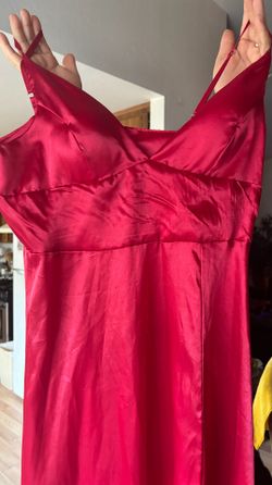 red prom dress