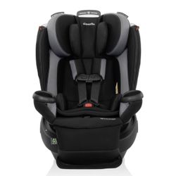 Evenflo Revolve360 Extend All-in-One Rotating Car Seat with Quick Clean Cover - Revere Gray