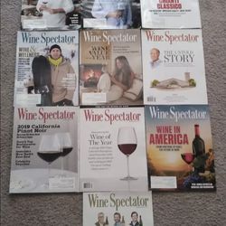 10 Brand New Wine Spectator Magazines ( Price For All ) 
