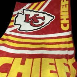 NFL Kansas City Chiefs Super Soft Royal Plush  Throw Blanket 60"x 47”