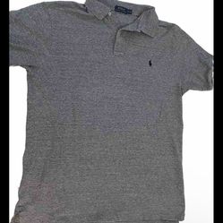 Ralph Lauren Grey Polo Shirt Large
