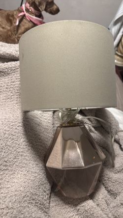 Top lamp with a brush bottom