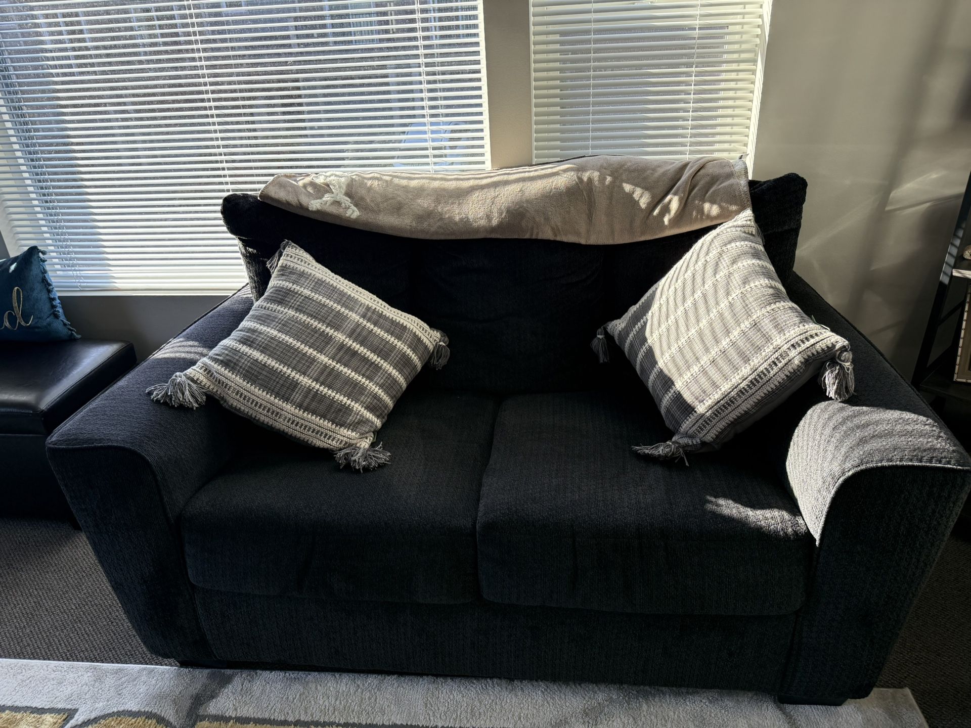 Like new three-piece sofa set in excellent condition. Coming from a pet and smoke free home.