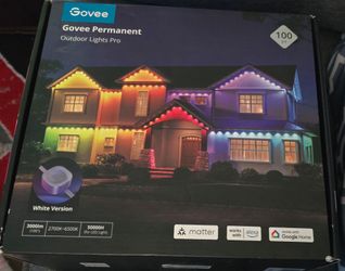 Govee Permanent Outdoor Lights Pro, 100ft with 60 RGBIC LED Lights for Daily and Accent Lighting, 75