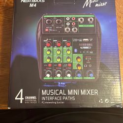 New Back M4 4 Channel Mini Mixer