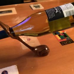 Golf club Wine Bottle Holder Solid Wood self balancing Bottle Not Included