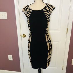 Black and nude dress