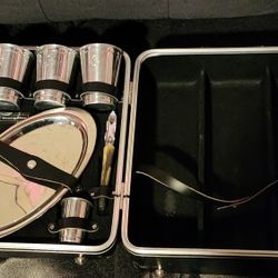 Vtg MidCentury Travel Bar, The Original Trav-L-Bar by Ever-Wear,  Travel Bar Suitcase 