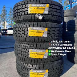 LT 285/70R17 Todo Terreno AT Land Golden New Set of Tires Installed and Balanced Set de Llantas Nuevas Instaladas y Balanceadas