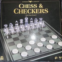 Cardinal Classic Chess And Checkers (GLASS) SEND OFFERS
