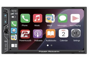Power Acoustik PA-72WA 2-DIN Car Stereo Head Unit – 7” Touchscreen, Wireless Apple CarPlay & Android Auto, Bluetooth, USB, DSP Audio, Backup Camera Su