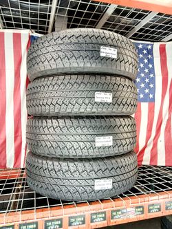 ✅ 4 USED TIRES P255/70R18 BRIDGESTONE DUELER RH-S ALL SEASON NICE USED TIRES SET 255 70 18