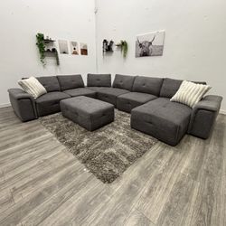 Gray Sectional Couch - Free Delivery 