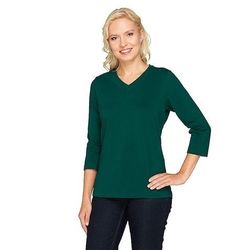 Denim & Co. Essentials Perfect Jersey 3/4 Sleeve Top