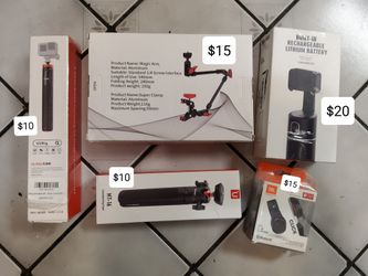 Uurig Extendable Selfie Action Camera Stick Vlog Portable Travel Tripod Jbl Click Bluetooth Remote Control Arm Face Track Phone Holder