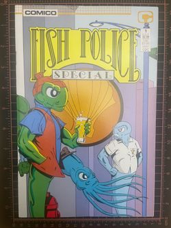 Fish Police Special #1 (July 1987), Comico Comics , bagged and boarded