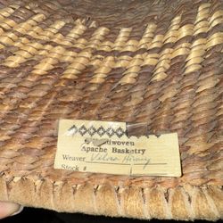 Handwoven Apache Burden Basket