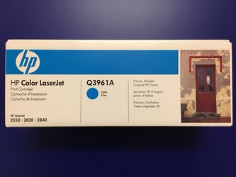 HP Q3961A CYAN TONER CARTRIDGE for HP 2550, 2820, 2840 - NEW SEALED