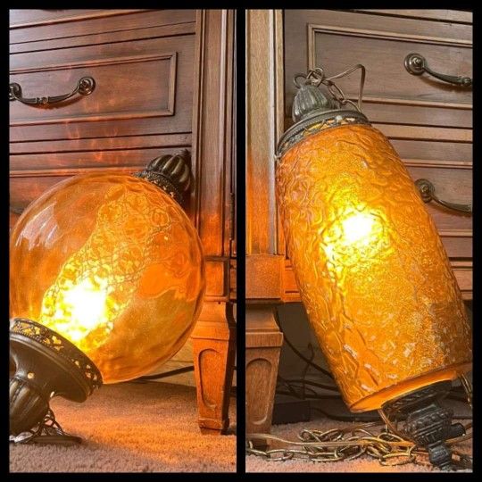 MCM Pendant Swag Lamps