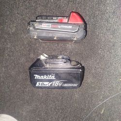 Milwaukee 18volt Lithium/ Makita 18 Volt Lithium Bayyeries
