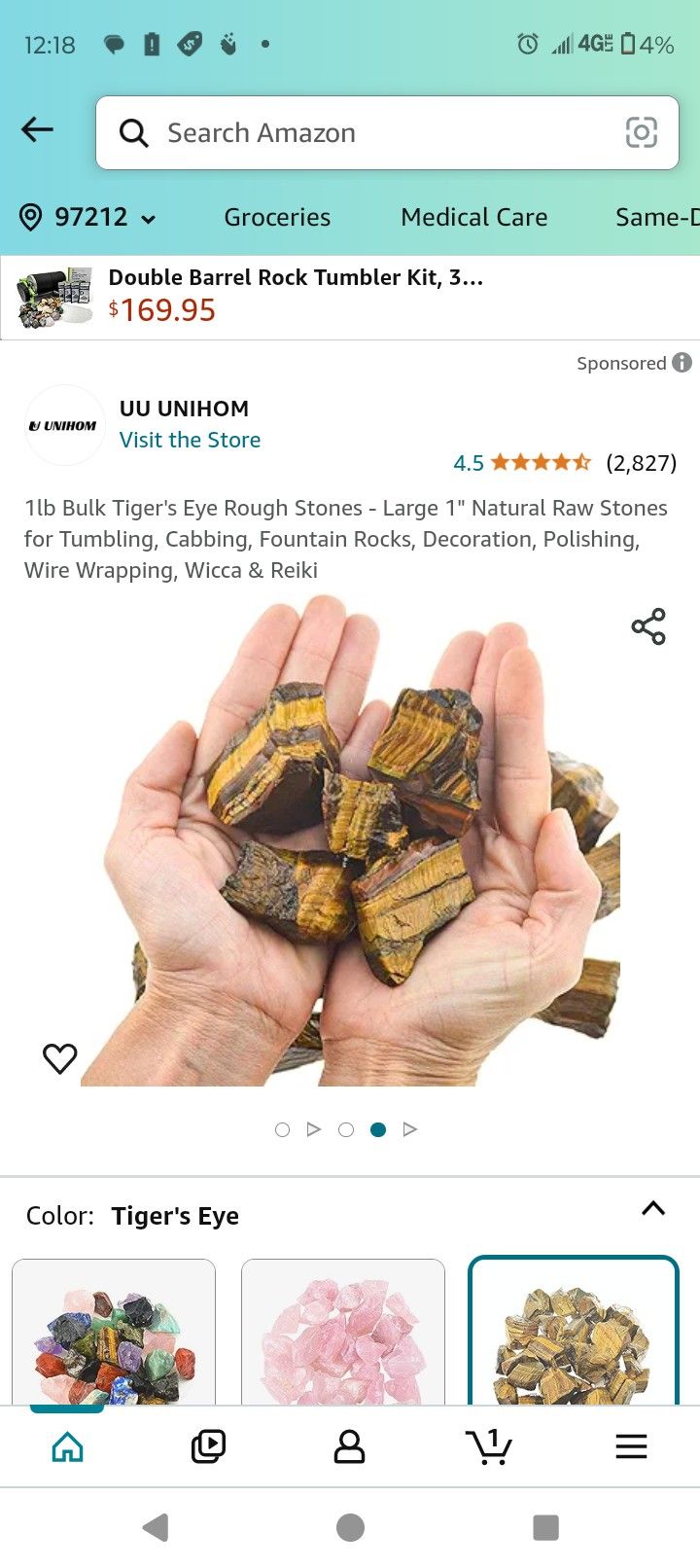 LG Tiger Eye Nugget Crystals