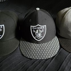 Raiders hats Lot