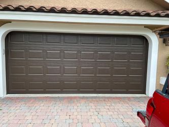 Special! New Brown Garage Door 16x7 + FREE Install (Short / Long Panel)